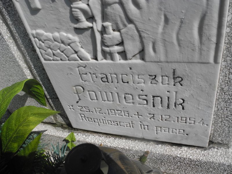 Franciszek Powieśnik 1926 Rybnik Niedobczyce - Grobonet - Wyszukiwarka osób pochowanych