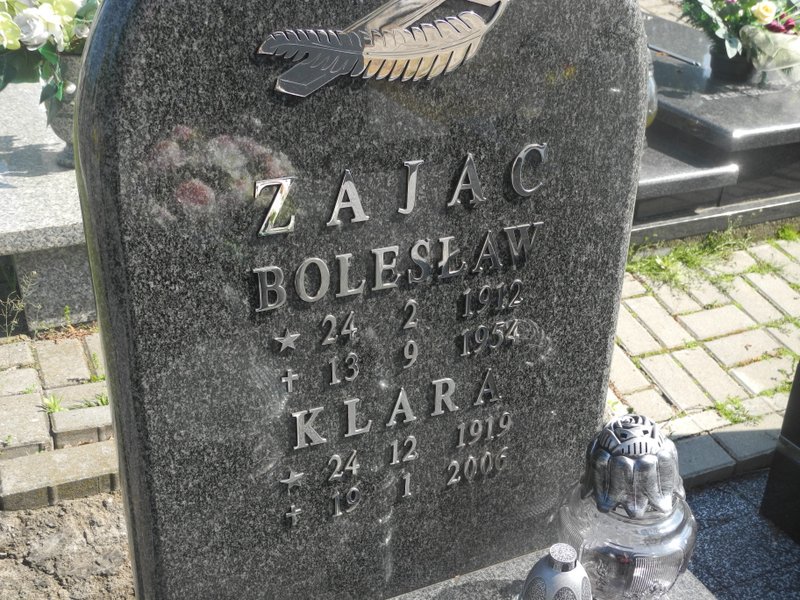 Bolesław Zając 1912 Rybnik Niedobczyce - Grobonet - Wyszukiwarka osób pochowanych