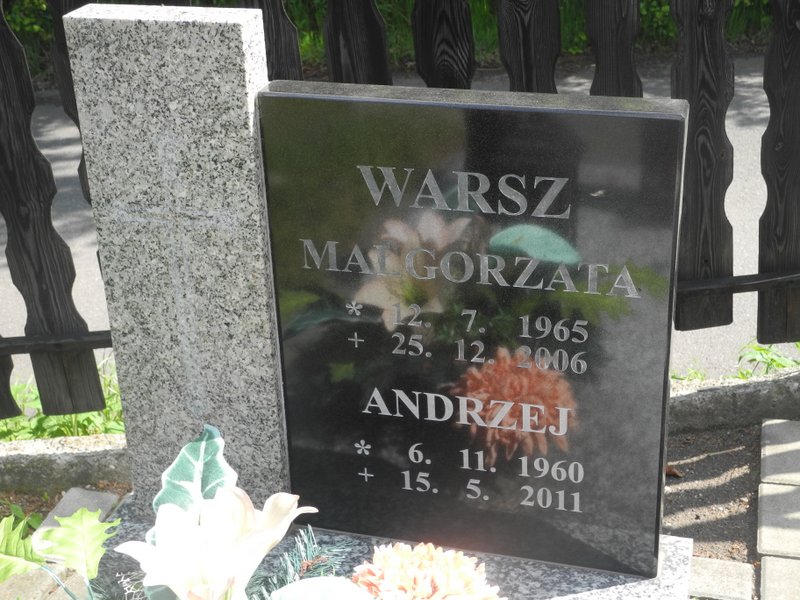Małgorzata Warsz 1965 Rybnik Niedobczyce - Grobonet - Wyszukiwarka osób pochowanych