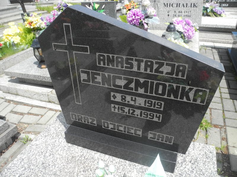 Anastazja Jenczmionka 1919 Rybnik Niedobczyce - Grobonet - Wyszukiwarka osób pochowanych