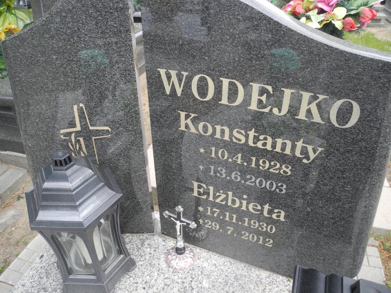 Konstanty Wodejko 1928 Rybnik Niedobczyce - Grobonet - Wyszukiwarka osób pochowanych