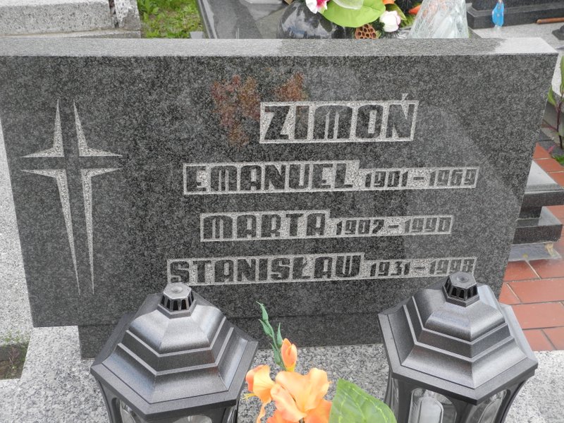 Emanuel Zimoń 1901 Rybnik Niedobczyce - Grobonet - Wyszukiwarka osób pochowanych