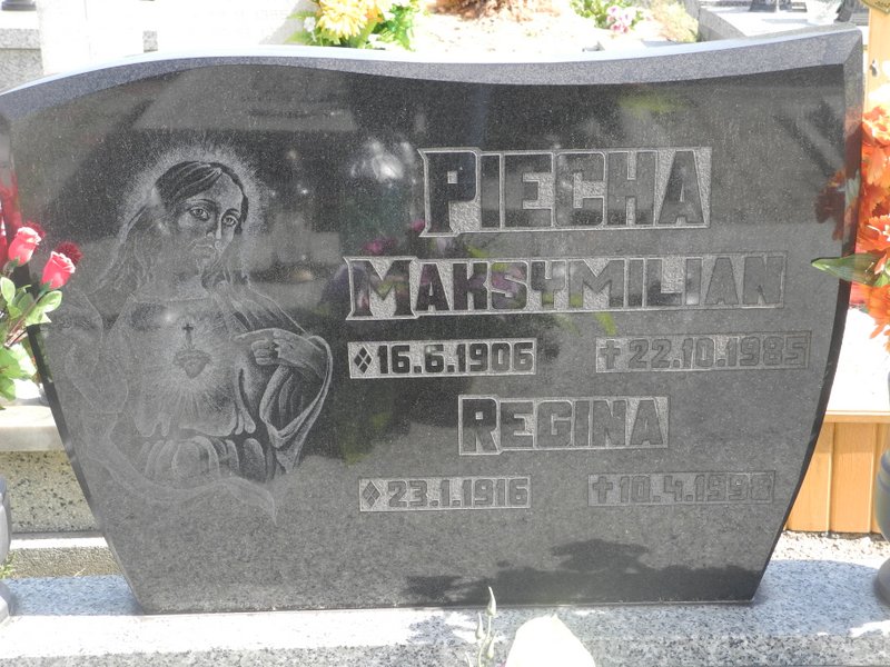 Regina Piecha 1916 Rybnik Niedobczyce - Grobonet - Wyszukiwarka osób pochowanych