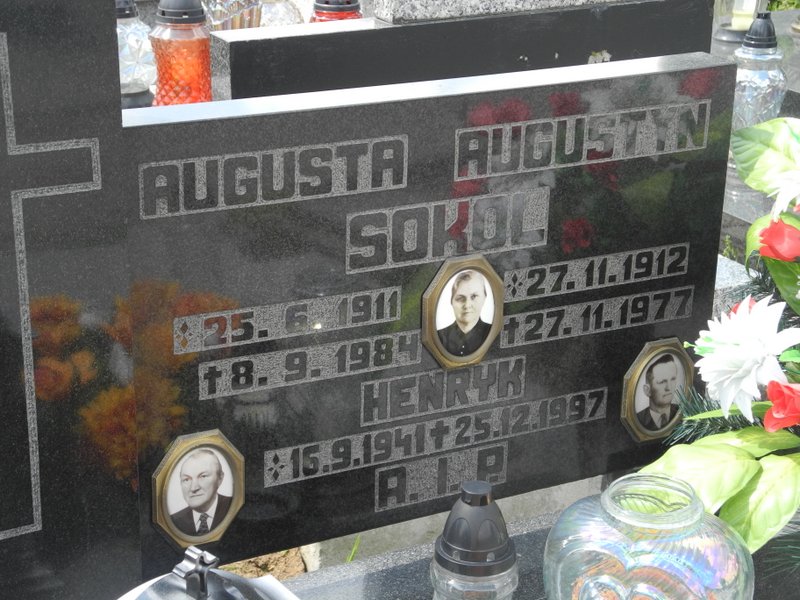 Henryk Sokół 1941 Rybnik Niedobczyce - Grobonet - Wyszukiwarka osób pochowanych