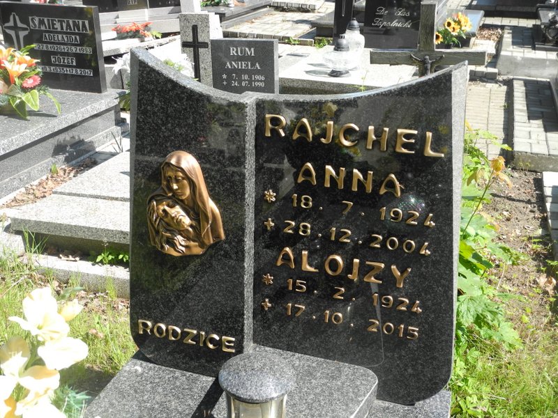 Anna Rajchel 1924 Rybnik Niedobczyce - Grobonet - Wyszukiwarka osób pochowanych