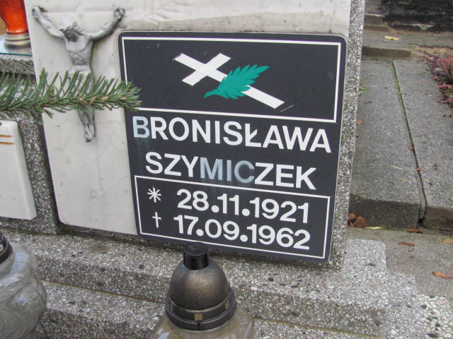 Bronisława Szymiczek 1921 Rybnik Niedobczyce - Grobonet - Wyszukiwarka osób pochowanych