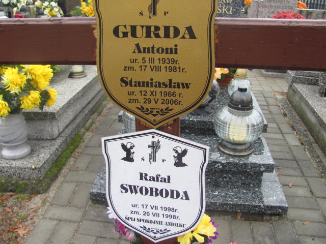 Antoni Gurda 1939 Rybnik Niedobczyce - Grobonet - Wyszukiwarka osób pochowanych