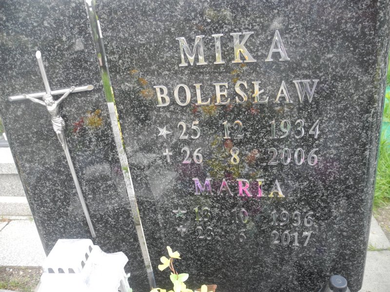 Bolesław Mika 1934 Rybnik Niedobczyce - Grobonet - Wyszukiwarka osób pochowanych