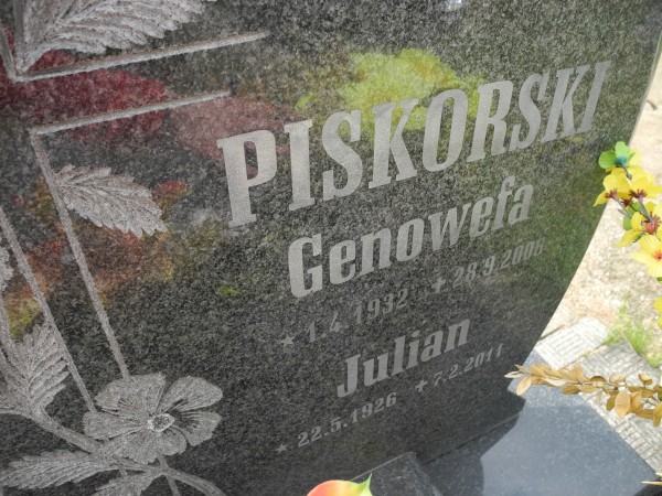 Genowefa Piskorska 1932 Rybnik Niedobczyce - Grobonet - Wyszukiwarka osób pochowanych